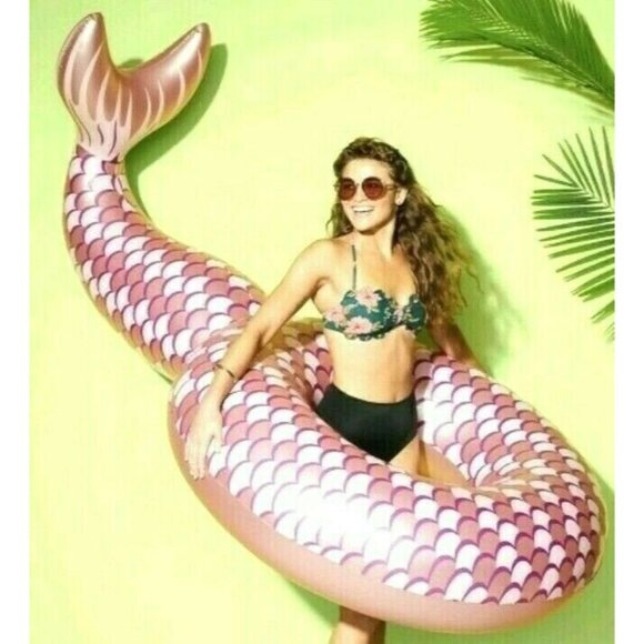 Swimming Sun Squad Giant 6FT Long Rose Gold Mermaid  Ages 8+ - Picture 3 of 4